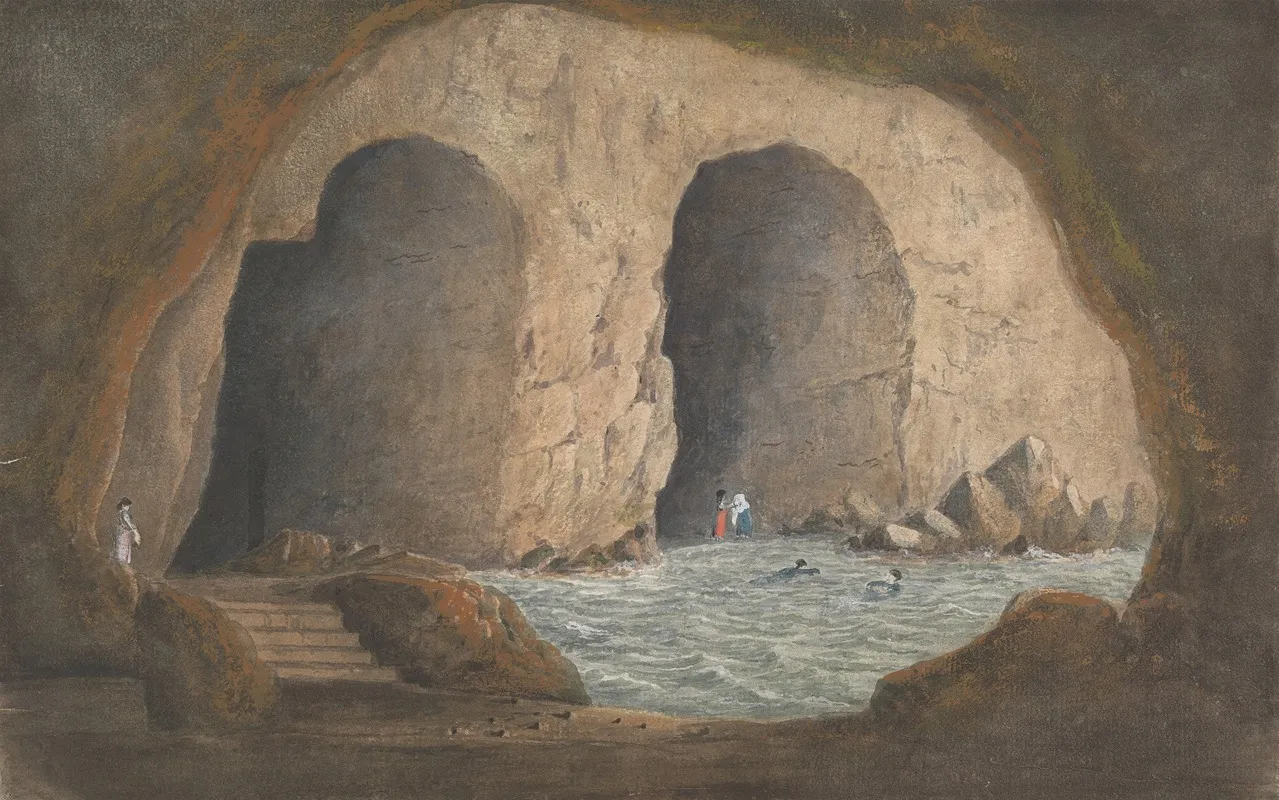 View Of The Caves Of Syrini Sorrento Bay Of Naples