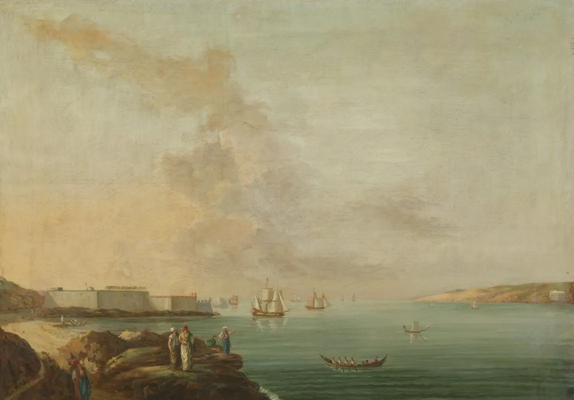View Of The Dardanelles by Antoine van der Steen - Canvas Print