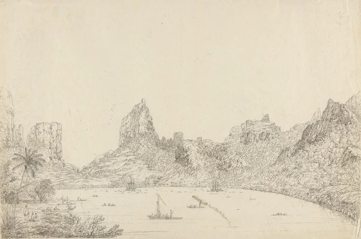 View Of The Harbour Of Taloo In The Island Of Eimeo