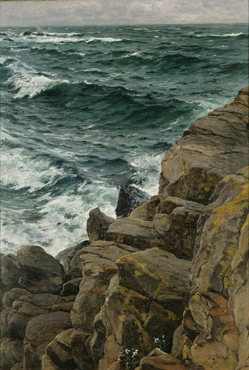 View Of The Kattegat by Berndt Lindholm - Canvas Print