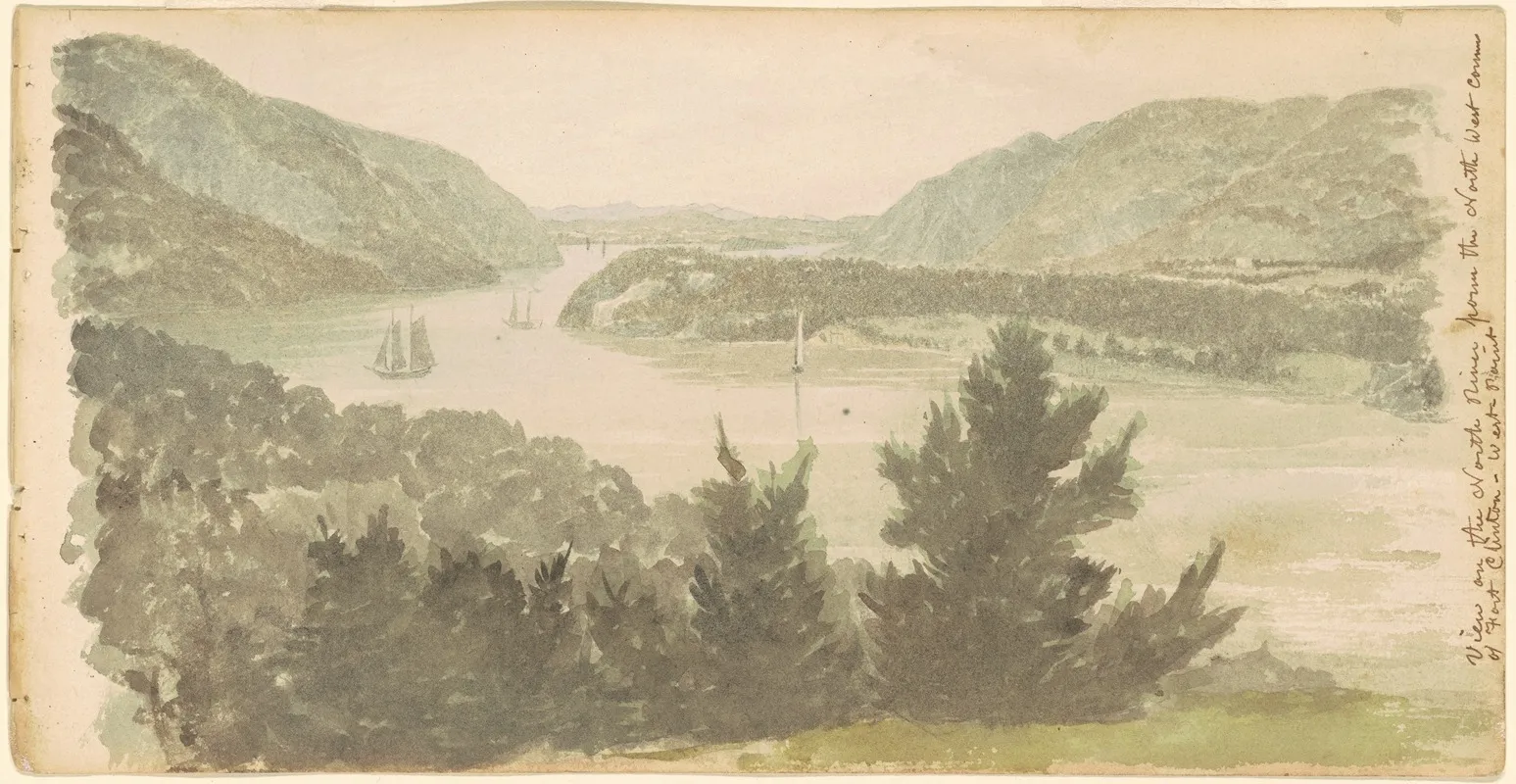 View Of The North River From The North West Corner Of Fort Clinton West Point