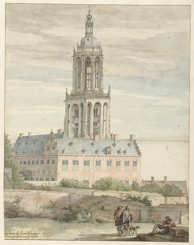 View Of The Palace Of Frederik V Elector Palatine And The Sint Cunerakerk Rhenen
