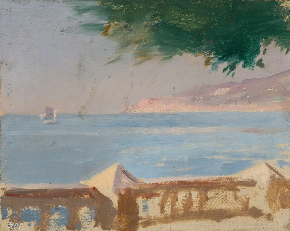 View Of The Sea From The Bakhchi Dere Villa In Yalta From The Journey To Crimea