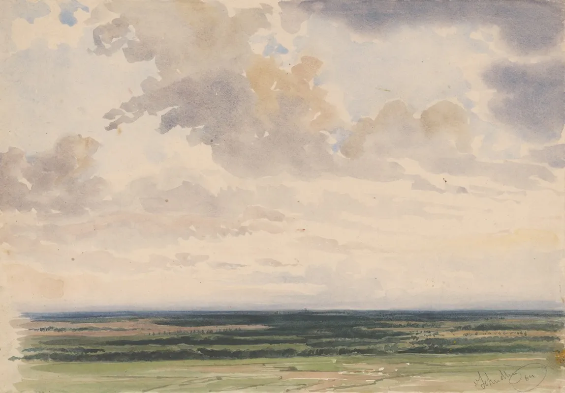 View Of The Sur by Friedrich Carl von Scheidlin - Canvas Print