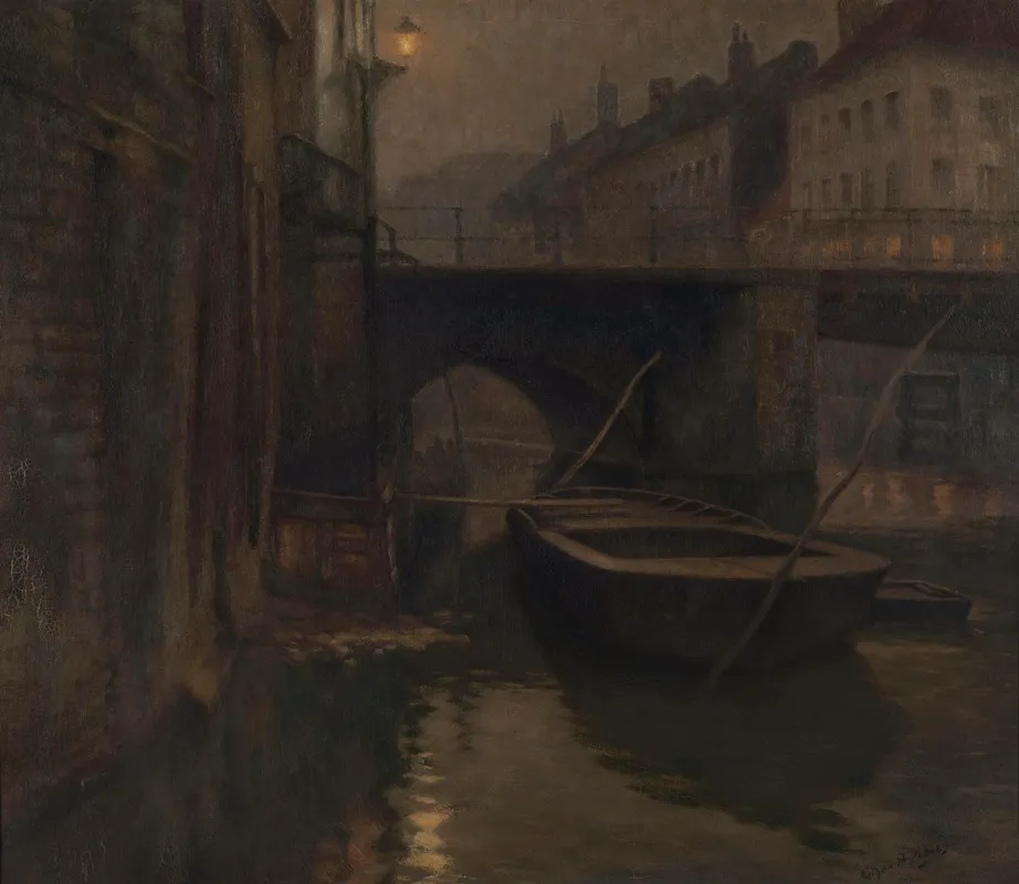 View Of The Vleeshuisbrug In Ghent by Edgar Bytebier - Canvas Print