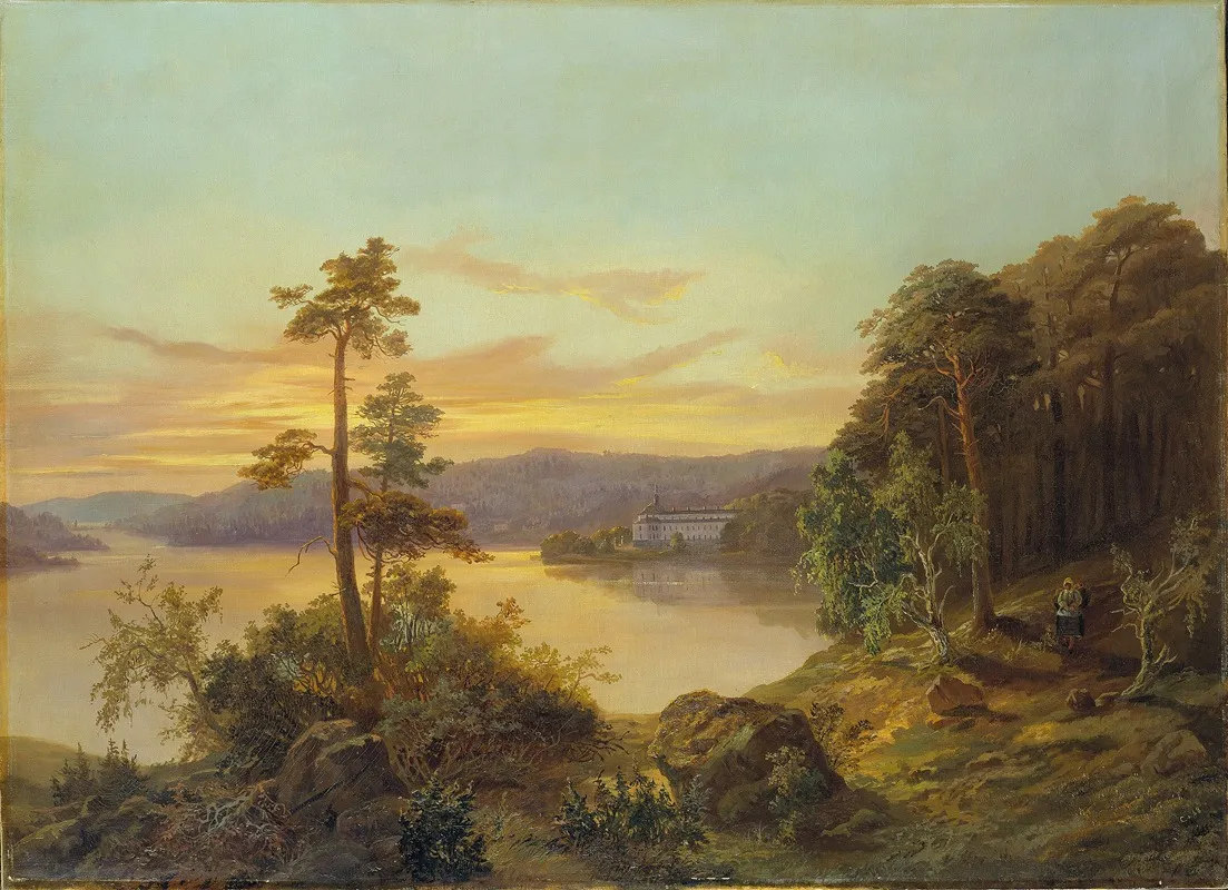 View Of Ulriksdal by Charles XV of Sweden - Canvas Print