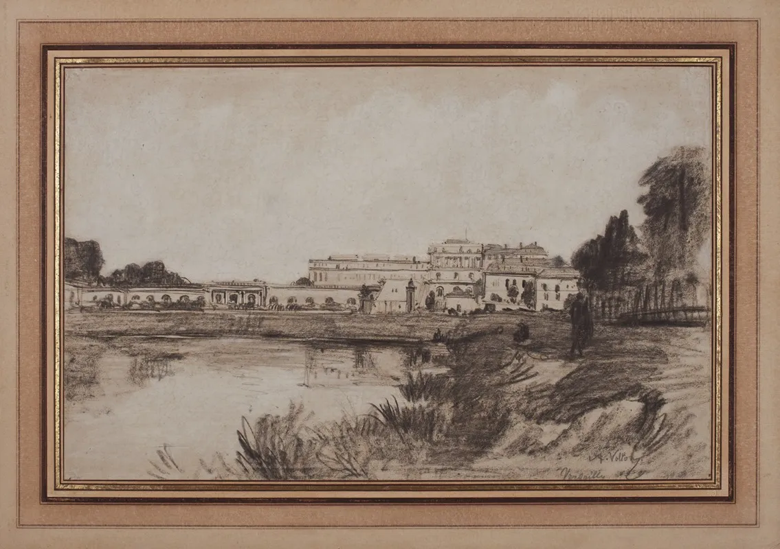 View Of Versailles by Antoine Vollon - Canvas Print