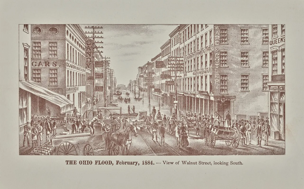 View Of Walnut Street Looking South