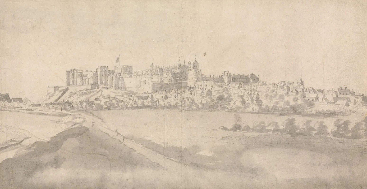 View Of Windsor Castle 3 by Francis Place - Canvas Print