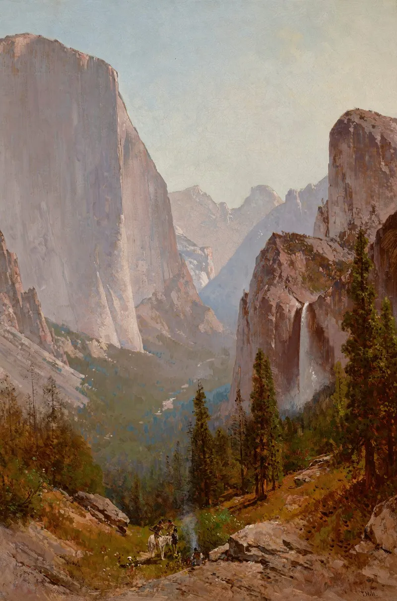 View Of Yosemite by Thomas Hill - Canvas Print