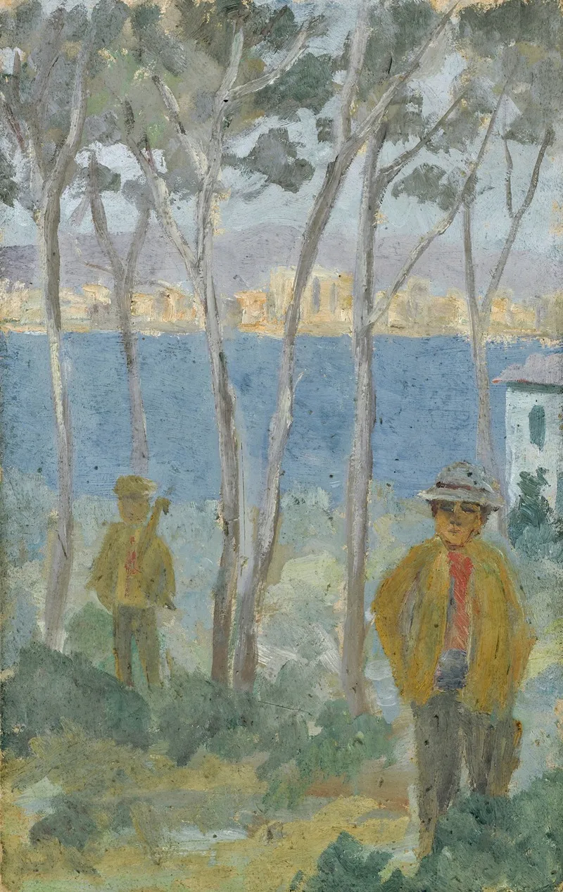 View On A Bay At The Sea Toward A City In The South