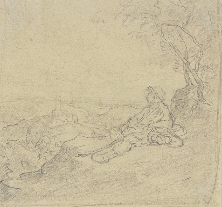 View On Falkenstein by Anton Burger - Canvas Print