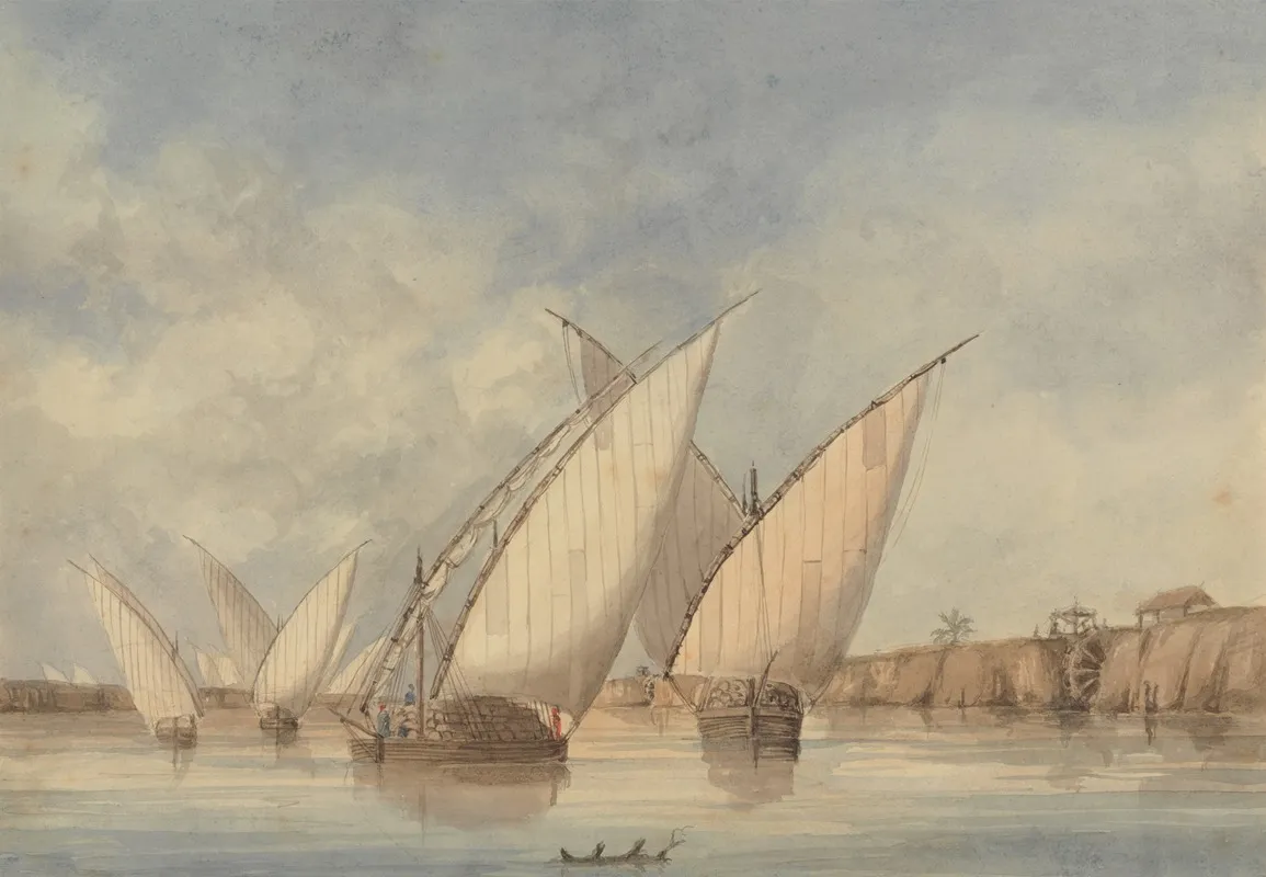 View On The Nile by Charles Dyce - Canvas Print