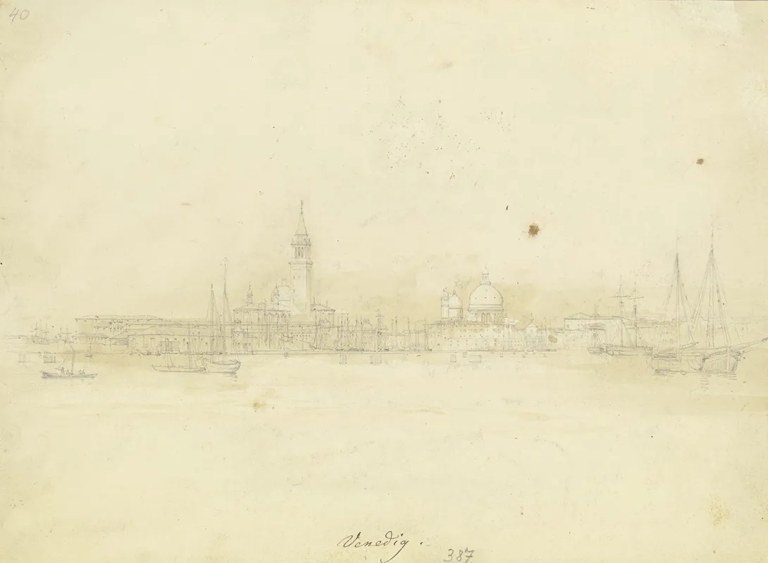 View On Venice by Adolf Hoeffler - Canvas Print