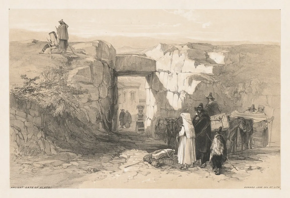 Views Of Rome And Its Environs Ancient Gate Of Alatri