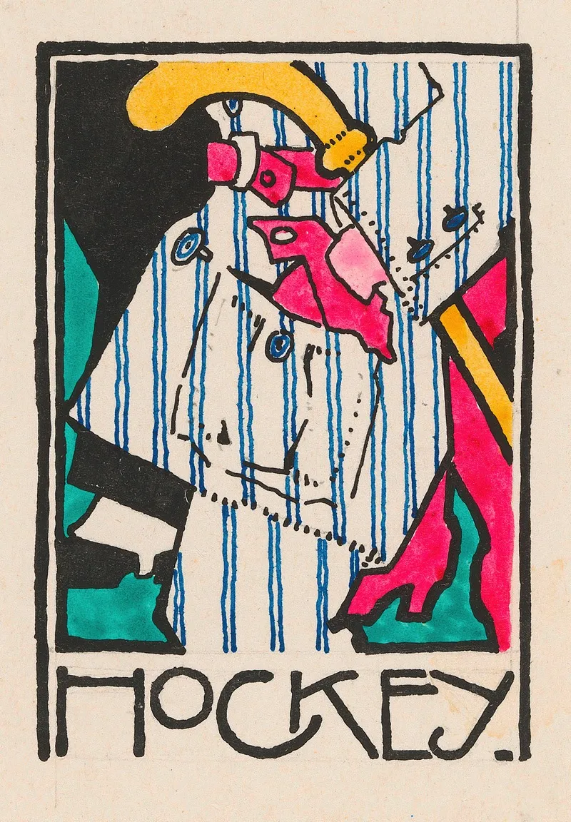 Vignet Hockey by Reijer Stolk - Canvas Print