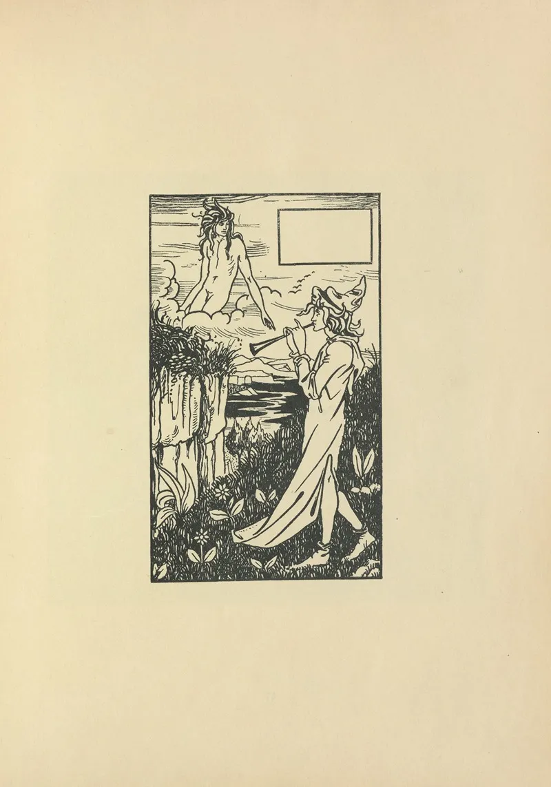 Vignette From Le Morte Darthur 11 by Aubrey Vincent Beardsley - Canvas Print