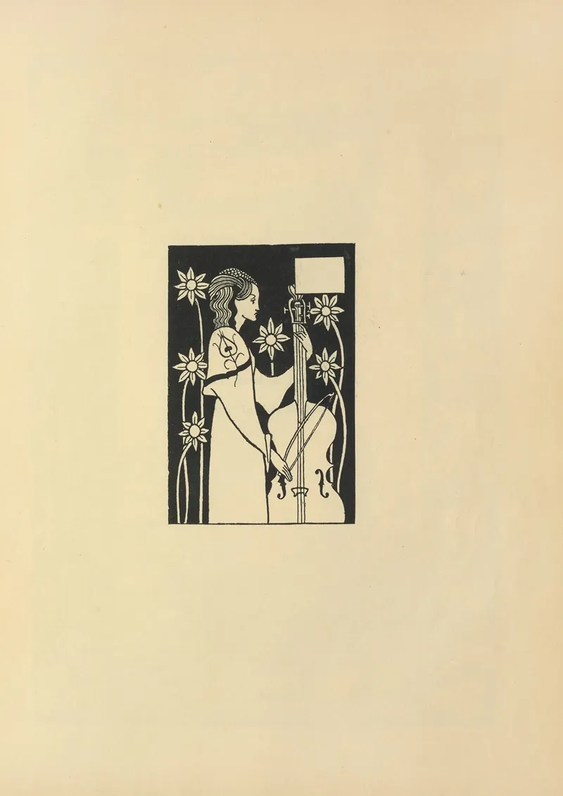 Vignette From Le Morte Darthur 3 by Aubrey Vincent Beardsley - Canvas Print