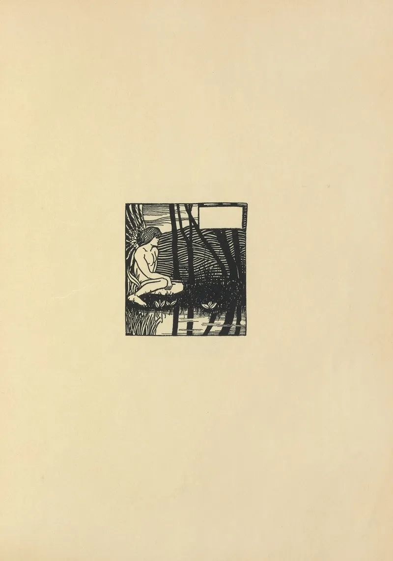 Vignette From Le Morte Darthur 9 by Aubrey Vincent Beardsley - Canvas Print