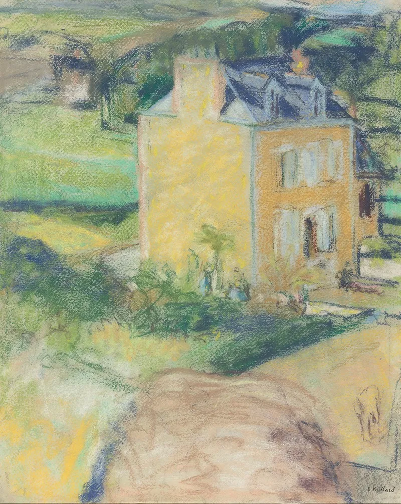 Villa At Saint Jacut by Édouard Vuillard - Canvas Print