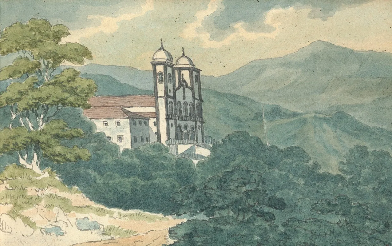 Villa In The Mountains by Thomas Bradshaw - Canvas Print