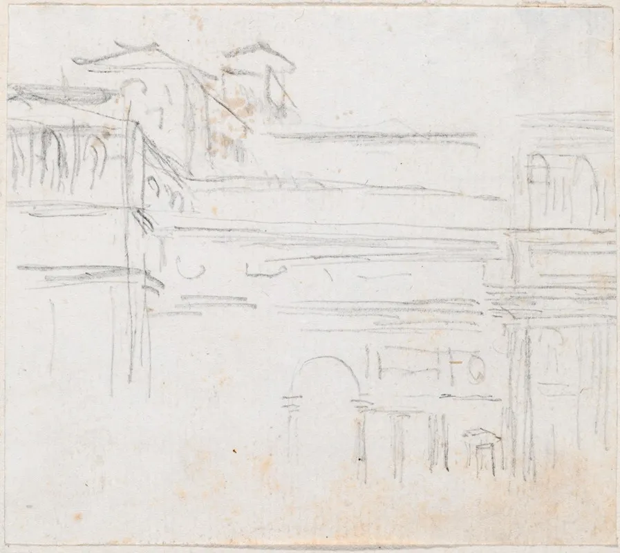 Villa Medici by Hubert Robert - Canvas Print