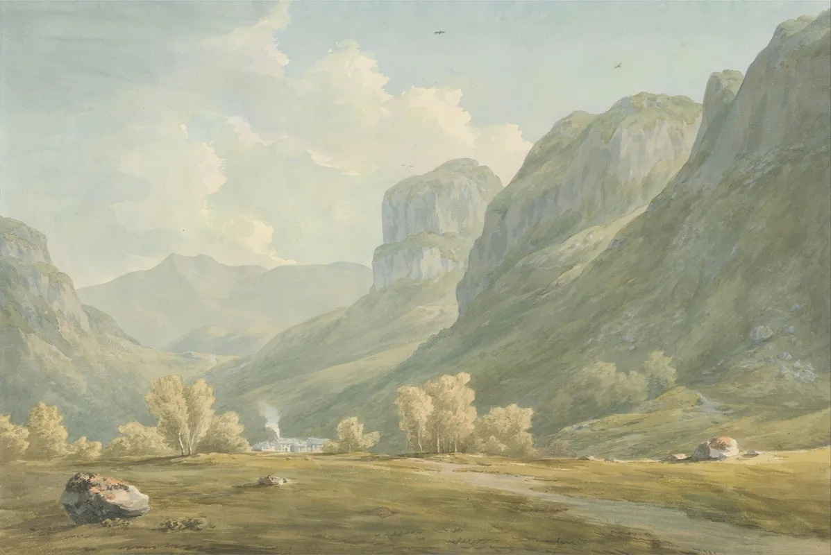 Village Of Stonethwaite And Eagle Cragg Borrowdale