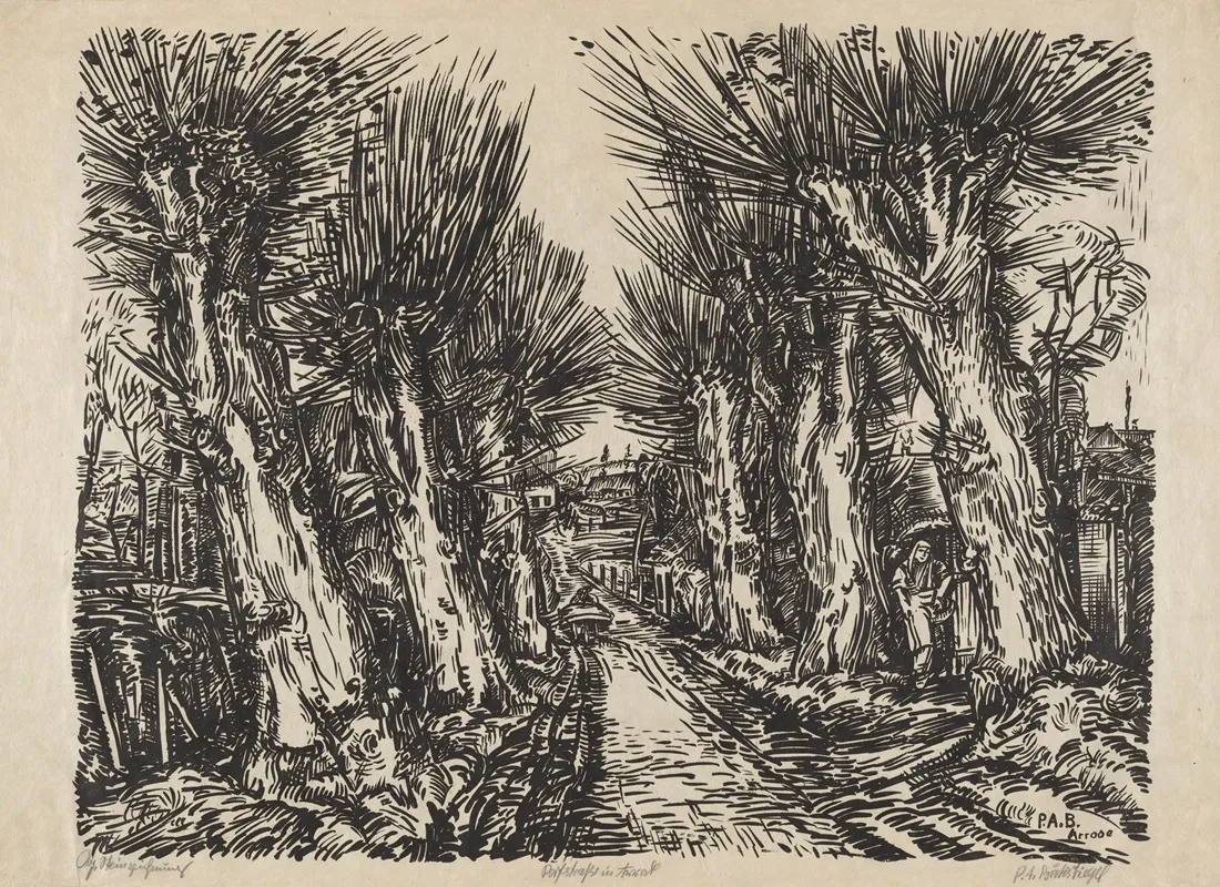 Village Road In Arrode