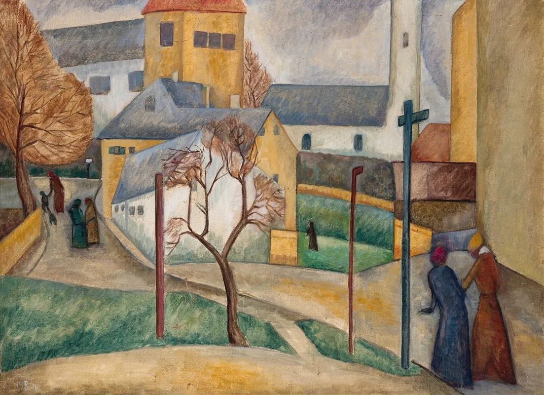 Village Street Sometimes Winter