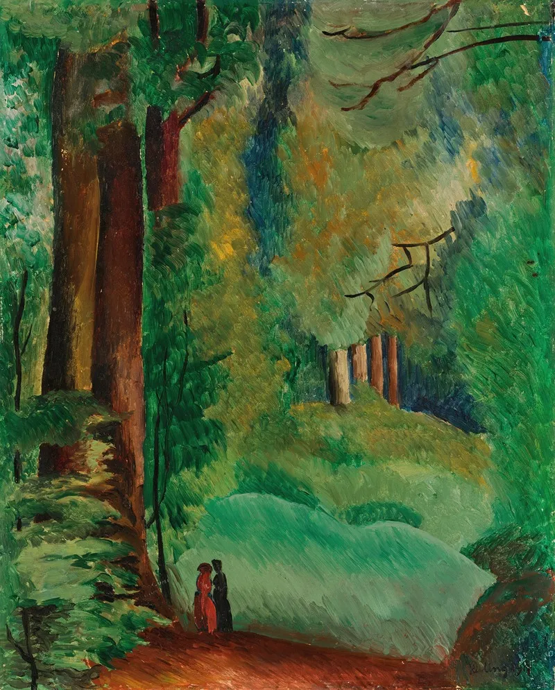 Ville Davray 4 by Moïse Kisling - Canvas Print