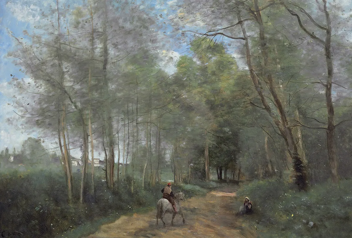 Ville Davray Le Cavalier A La Entree Du Bois
