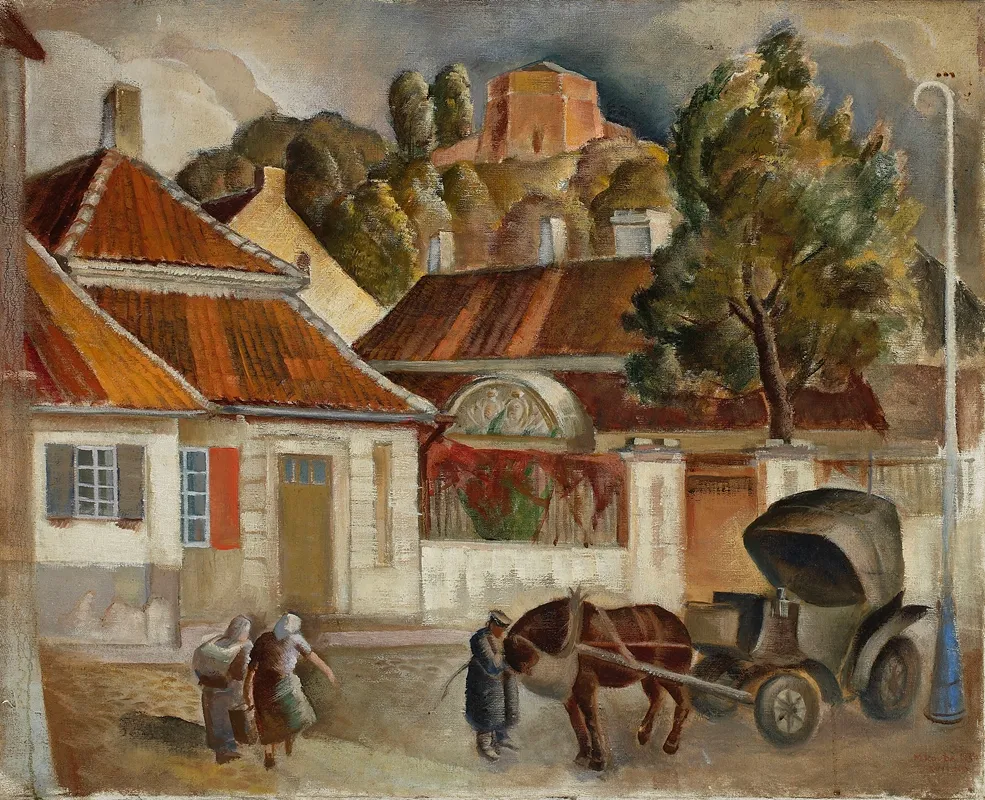 Vilnius Hackney Coach by Michał Rouba - Canvas Print