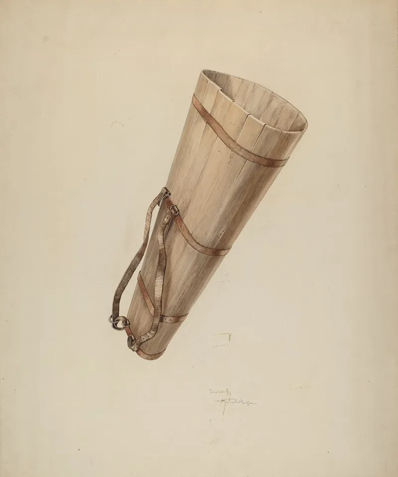 Vinyard Basket by Kurt Melzer - Canvas Print