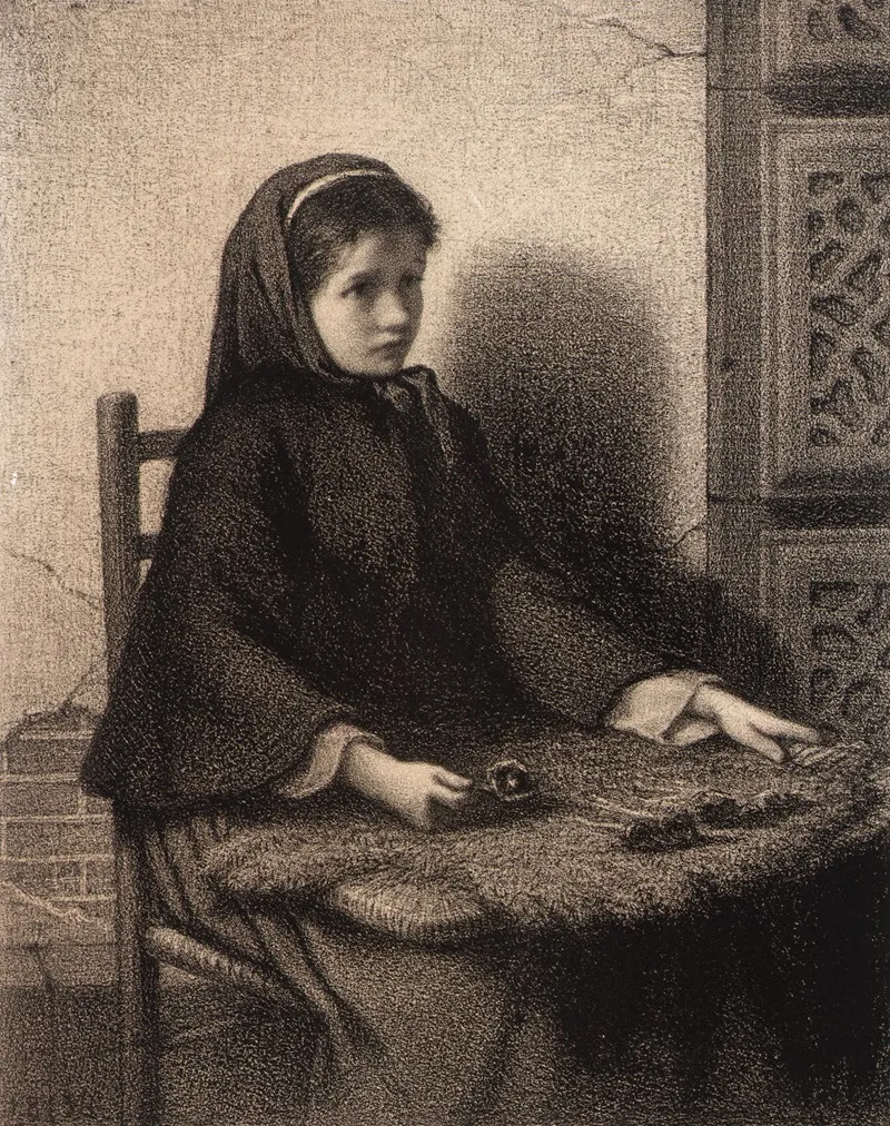 Violet Girl 2 by William Morris Hunt - Canvas Print