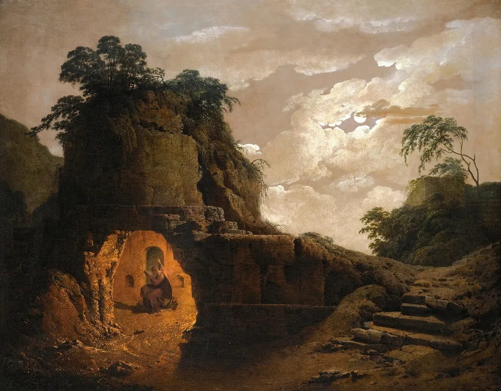 Virgils Tomb By Moonlight