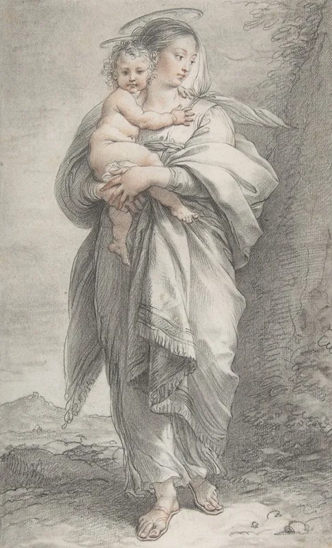 Virgin And Child 33 by Giuseppe Cades - Canvas Print