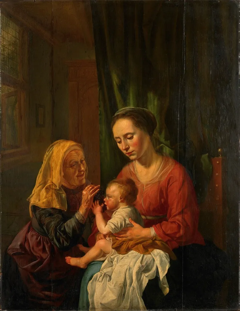 Virgin And Child With St Anne