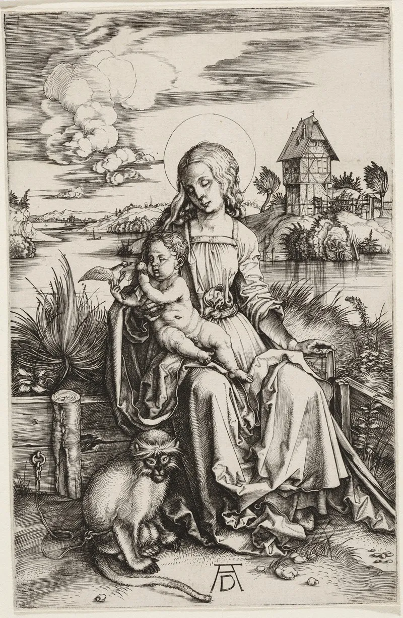 Virgin And Child With The Monkey