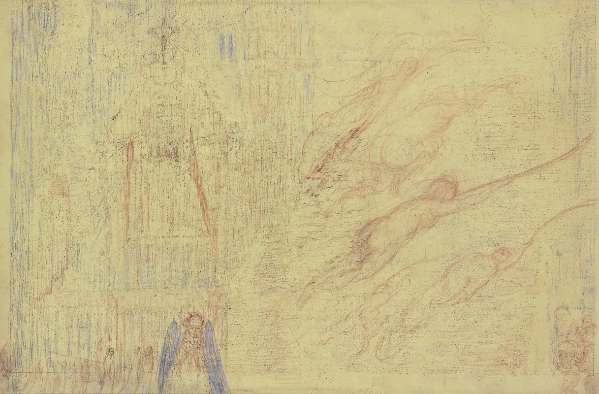 Vision Bell Sounds by James Ensor - Canvas Print