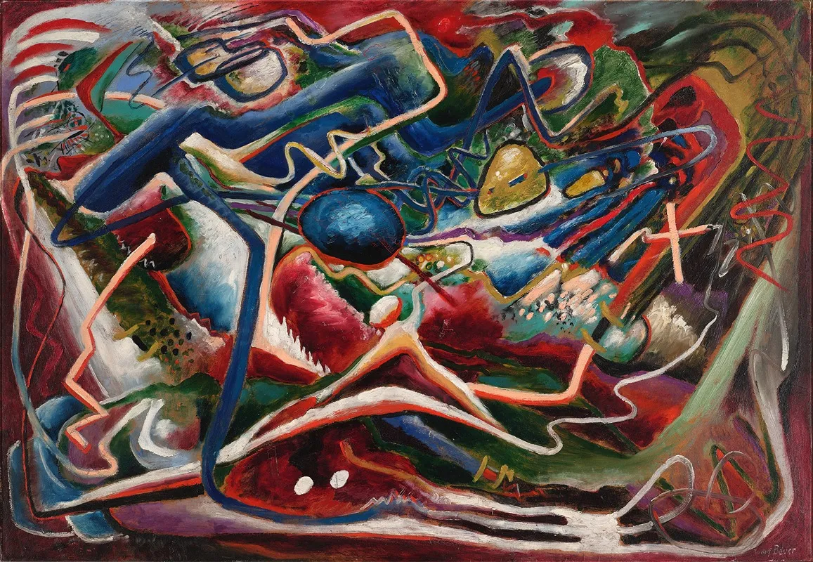 Vivace 6 by Rudolf Bauer - Canvas Print