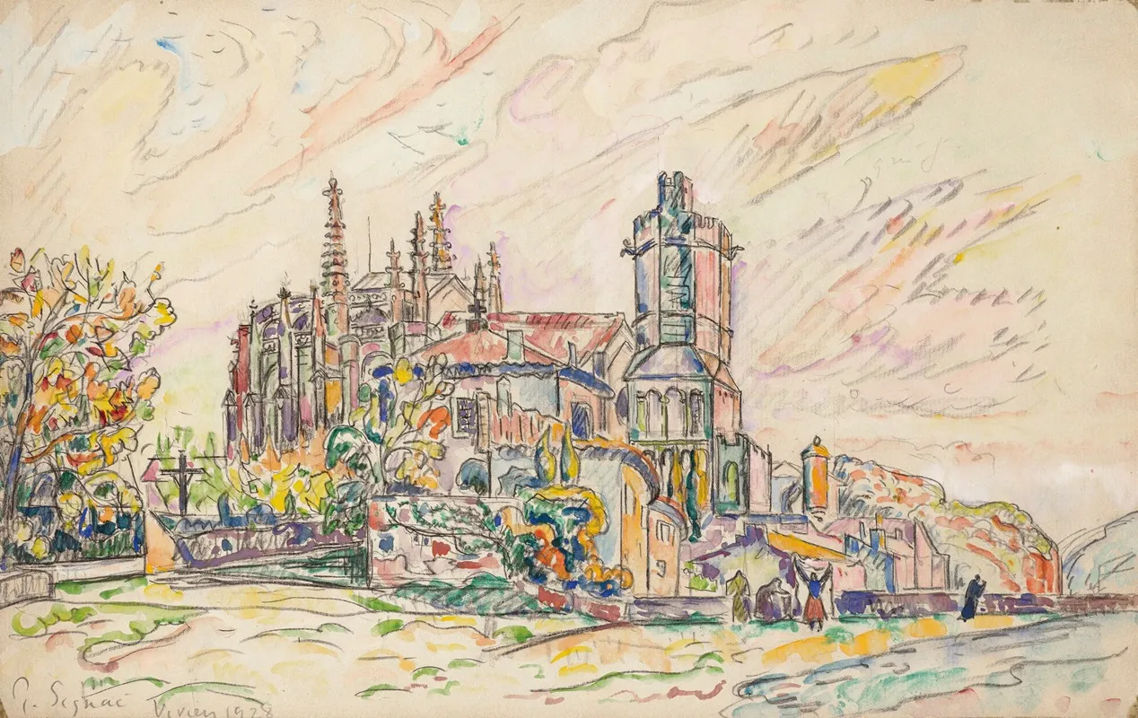 Viviers 3 by Paul Signac - Canvas Print