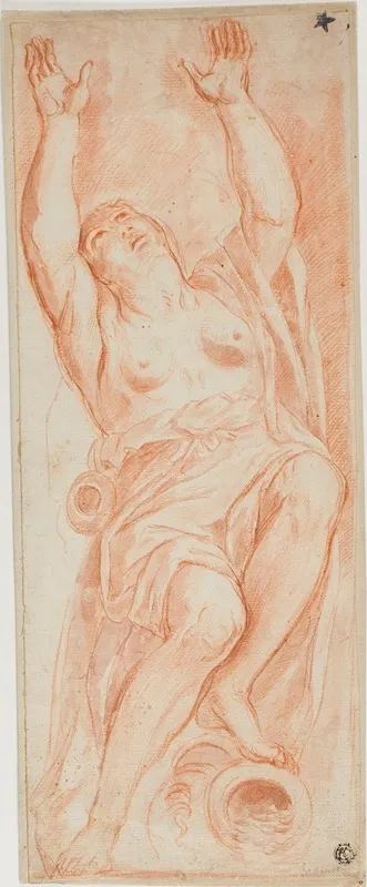 Voluntary Poverty by After Domenichino - Canvas Print