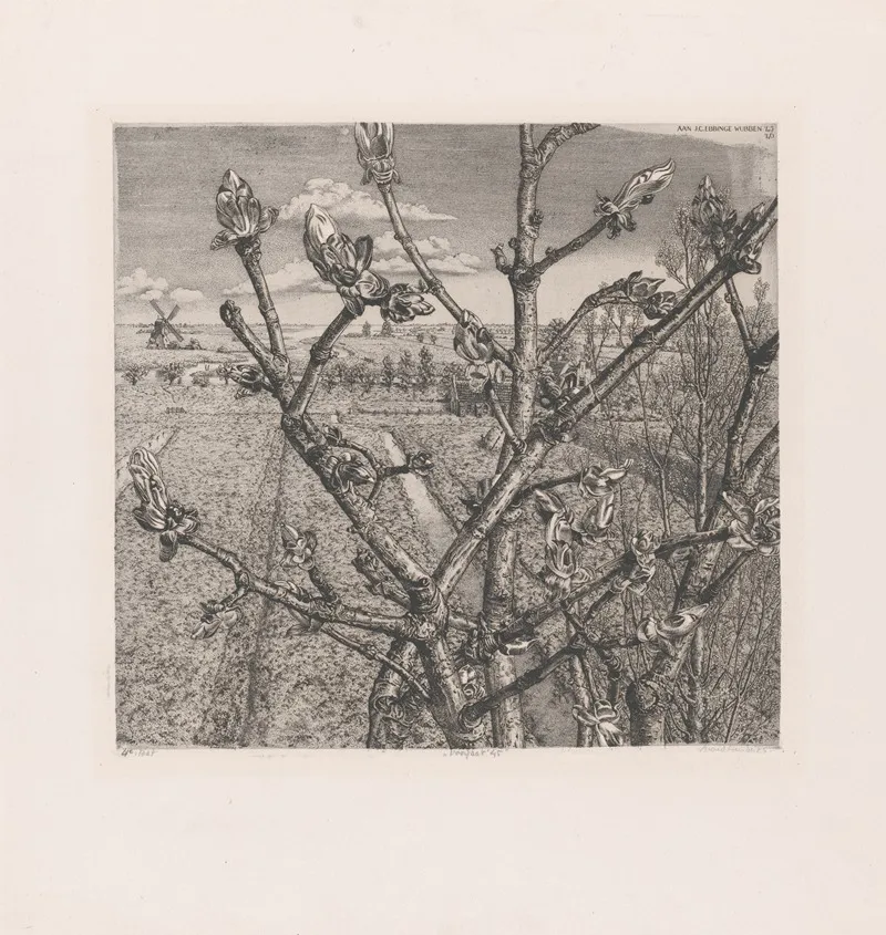 Voorjaar 45 by Arend Hendriks - Canvas Print