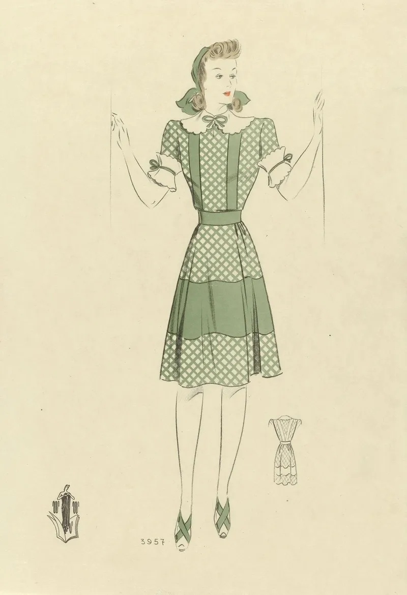Vrouw Met Groene Jurk