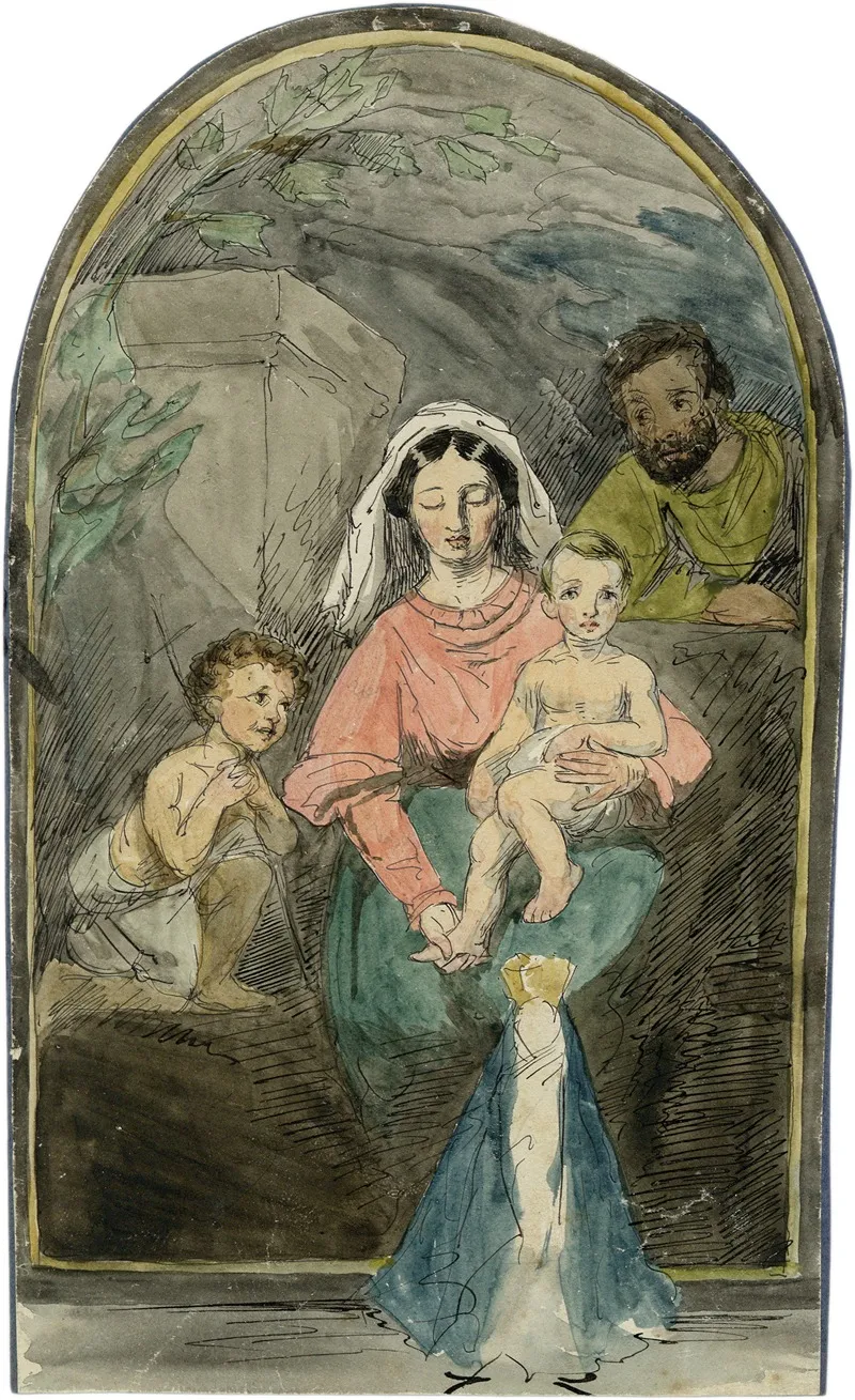 Vrouw Met Kind Op Schoot