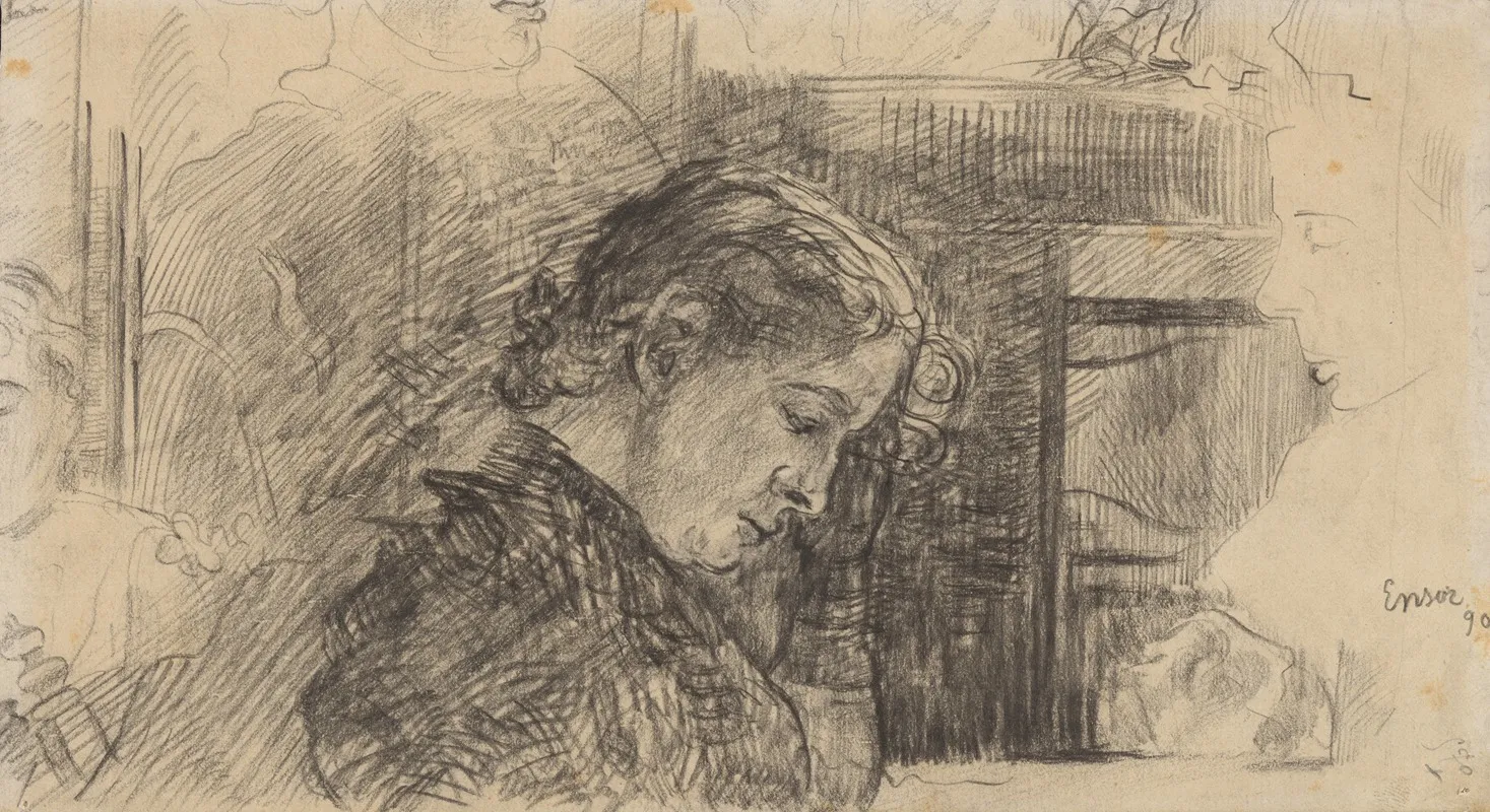 Vrouwenprofiel Mariette Rousseau En Andere Figuren