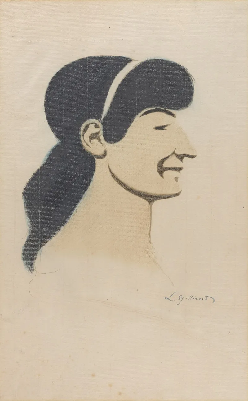 Vrouwenprofiel by Léon Spilliaert - Canvas Print