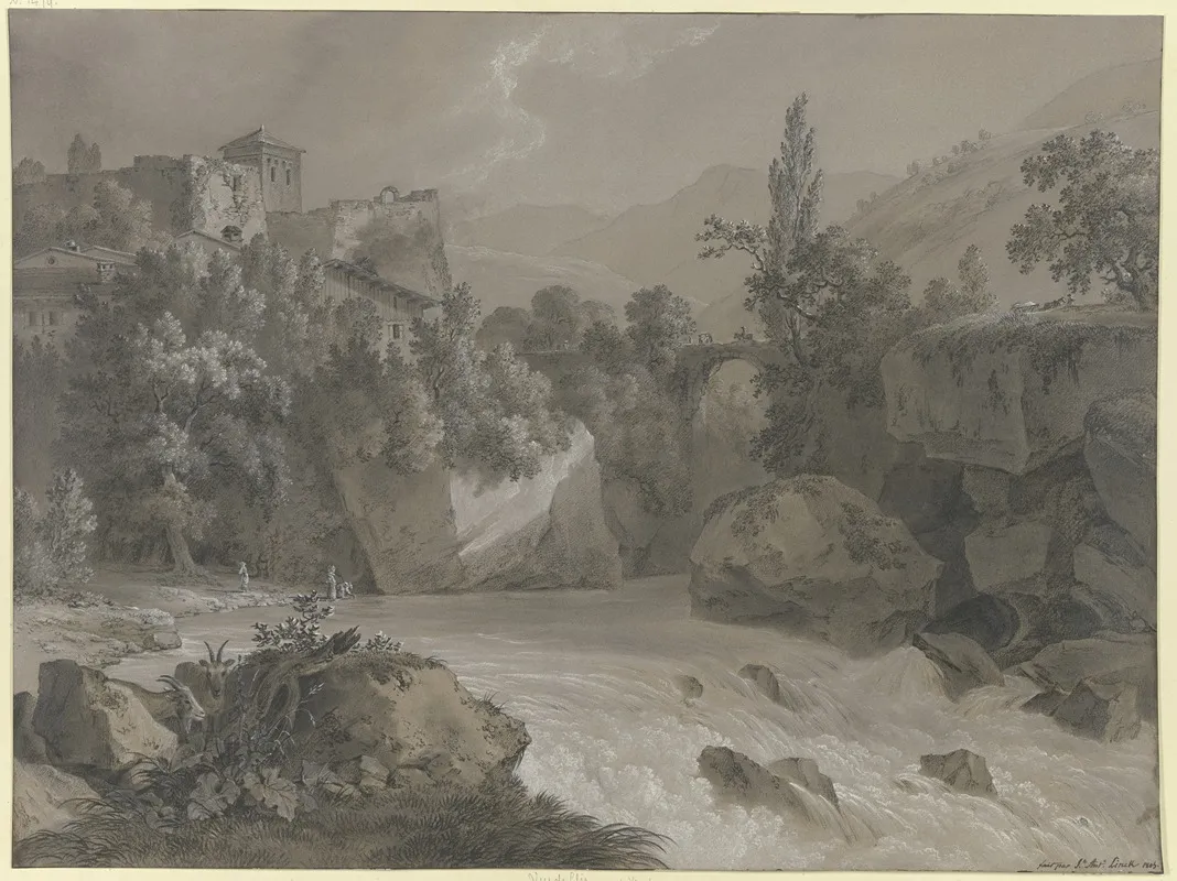 Vue De Clee Pays De Vaud by Jean-Antoine Linck - Canvas Print