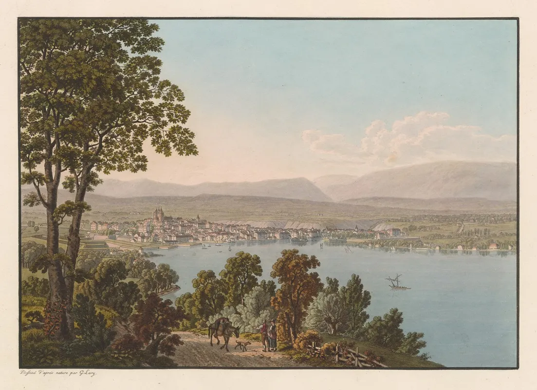 Vue De Geneve Depuis Cologn