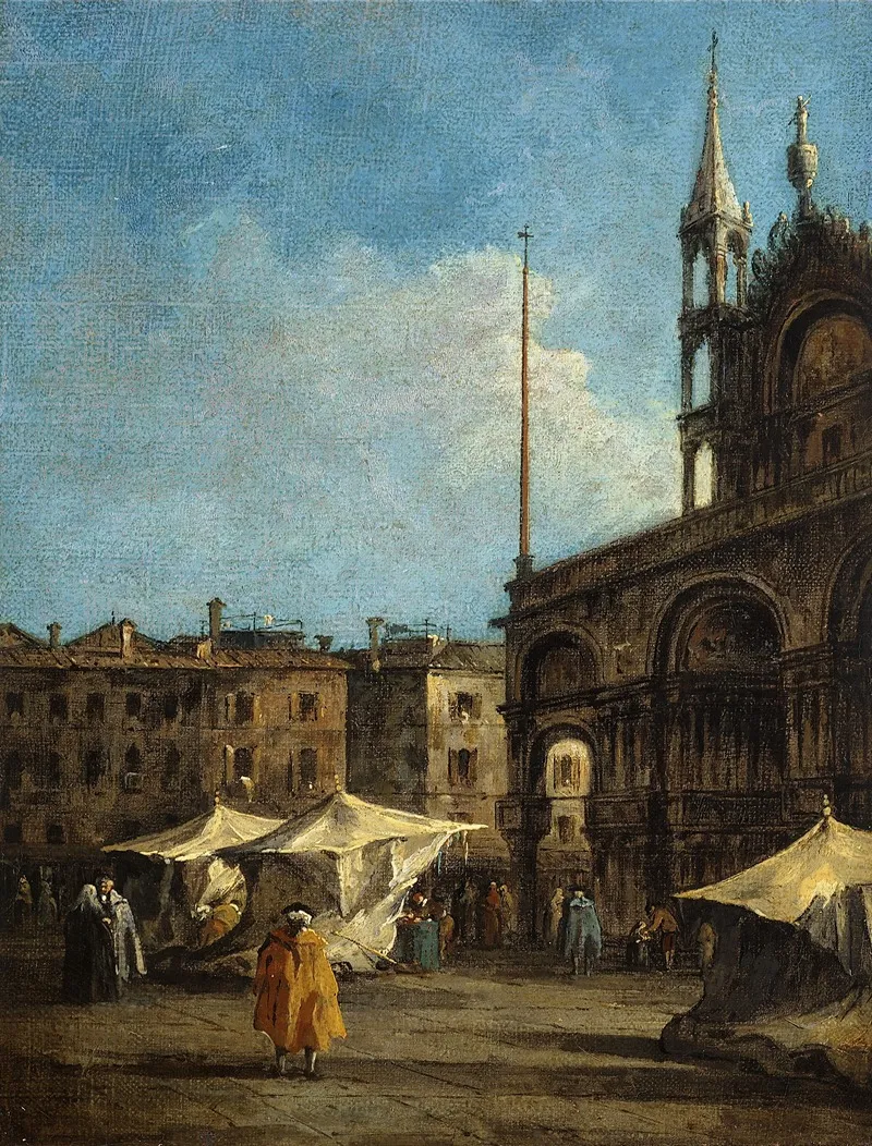 Vue De La Place Saint Marc A Venise